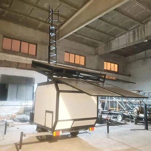 Trailer Telecom Tower Cows